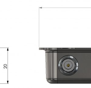 3-port low profile FME-male Diplexer (0-225 / 380-2170 MHz)