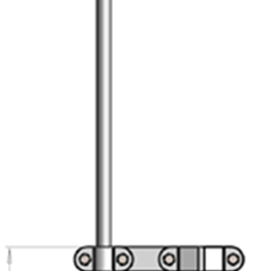 HF510 TX/RX – 5 m two-part MF/HF Fibreglass Antenna with coaxial connection box