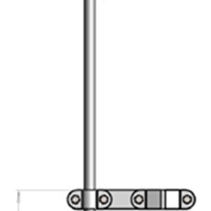 HF7100 TX/RX – 7 m three-part MF/HF Fibreglass Antenna with coaxial connection box