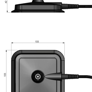 MULTIMAG-E (M5/M6) – Mobile magnet mount for roof mounting