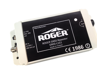 ROGER GNSS repeater IP67 – GPS L1 / Galileo E1 / GLONASS G1 / BeiDou B1