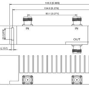 CH-22 – VHF 2 Channel Hybrid Combiner